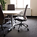 Floortex® Advantagemat® Vinyl Rectangular Chair Mat for Carpets up to 1/4", 48" x 79", Clear