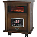 Comfort Glow Infrared Quartz Comfort Furnace - Infrared - Electric - 750 W to 1500 W - 3 x Heat Settings - Timer - Portable - Walnut