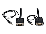 Tripp Lite VGA Coax Monitor Cable with audio, High Resolution cable with RGB coax - (HD15 and 3.5mm M/M) 10-ft.
