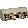 Eaton Tripp Lite Series DVI Coupler Gender Changer (F/F) - 1 x DVI-I Female Video - 1 x DVI-I Female Video - Ivory 1 thumbnail image