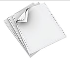 Domtar Continuous Form Paper, 2-Part, Carbonless, 9 1/2" x 11", White, Carton Of 1,700 Forms 1 thumbnail image