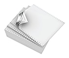 Domtar Continuous Form Paper, 4-Part, Carbonless, 9 1/2" x 11", White, Carton Of 900 Forms 1 thumbnail image
