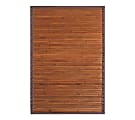 Anji AMB0031 Contemporary Chocolate Bamboo Rug - 48" Length x 72" Width - Rectangle - Dark Brown 1 thumbnail image