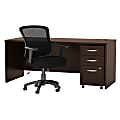Bush Business Furniture Components Elite 72"W Office Desk With Mobile File Cabinet And Mid-Back Executive Chair, Mocha Cherry, Standard Delivery 1 thumbnail image