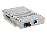 Omnitron OmniConverter FPoE/S - Fiber media converter - 100Mb LAN - 10Base-T, 100Base-FX, 100Base-TX - RJ-45 / ST multi-mode - up to 3.1 miles - 1310 nm