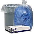 Genuine Joe Low Density Can Liners - 60 gal Capacity - 38"x 58" x 1.75 mil (44 Micron) Thickness - Low Density - Clear - Recycled - 100 / Carton 1 thumbnail image
