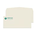 Gummed Seal, Stationery Envelopes, 4-1/8" x 9-1/2",  1-Color Raised Print, Custom #10, 24 lb. Off-White Linen, Box Of 250 1 thumbnail image