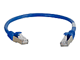 C2G 75ft Cat5e Snagless Shielded (STP) Ethernet Network Patch Cable - Blue - Patch cable - RJ-45 (M) to RJ-45 (M) - 75 ft - STP - CAT 5e - molded