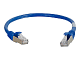 C2G 75ft Cat5e Snagless Shielded (STP) Ethernet Network Patch Cable - Blue - Patch cable - RJ-45 (M) to RJ-45 (M) - 75 ft - STP - CAT 5e - molded 1 thumbnail image