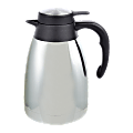 Genuine Joe® Classic 5-Cup Stainless-Steel Vacuum-Insulated Carafe, Chrome/Black