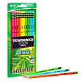 Dixon® Neon Wood Case Color Pencils, Presharpened, #2 Lead, Pack of 10
