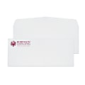 Gummed Seal, Stationery Envelopes, 4-1/8" x 9-1/2",  1-Color Raised Print, Custom #10, 24 lb. White Laid, Box Of 250 1 thumbnail image