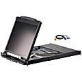 ATEN CL5808NCKIT Dual Rail Rackmount LCD-TAA Compliant - 8 Computer(s) - 19" LCD - 1280x 1024 - 2x USB - CL5808NCKIT 1 thumbnail image