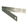 Helix Stainless Steel Folding Ruler, 12"