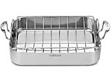 Cuisinart™ Multiclad Pro Triple Ply Stainless Cookware 16" Roasting Pan With Rack, Silver