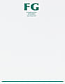 Custom 1-Color Raised Print Stationery Letterhead, 8 1/2" x 11", White Bond, Box Of 250 1 thumbnail image