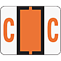 Smead® BCCR Bar-Style Permanent Alphabetical Labels, C, Dark Orange, Roll Of 500 1 thumbnail image