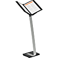SHERPA Stand Pro 10 - Support Letter 8.50" x 11" Media - Rugged, Anti-glare - Black - Aluminum Stand, Polypropylene Sleeve - 3.5" Height x 14.7" Width x 42.6" Depth - 1 Each