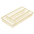 Better Houseware Brass Cutlery Tray, Gold, Small 1 thumbnail image