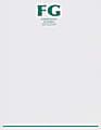Custom 1-Color Raised Print Stationery Letterhead, 8-1/2" x 11", Gray Linen, Box Of 250 1 thumbnail image