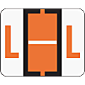 Smead® BCCR Bar-Style Permanent Alphabetical Labels, L, Dark Orange, Roll Of 500 1 thumbnail image