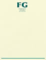 Custom 1-Color Raised Print Stationery Letterhead, 8 1/2" x 11", Ivory Laid, Box Of 250 1 thumbnail image