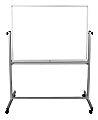 Luxor Double-Sided Magnetic Mobile Dry-Erase Whiteboard, 48" x 36", Aluminum Frame With Silver Finish 1 thumbnail image