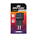 Rayovac USB-A and USB-C Car Charger, Black, RV2423
