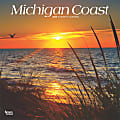 2025 BrownTrout Michigan Coast Monthly Plastic-Free Square Wall Calendar, 12" x 12", American States, January to December 2025, 9781975475253 1 thumbnail image