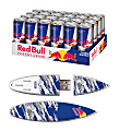 Red Bull Sugarfree Energy Drink With 8GB USB Flash Drive, Blue Camo SurfDrive, 8.4 Oz, Pack Of 24 Drinks