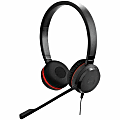 Jabra Evolve 20SE Headset - Stereo - USB Type C - Wired - 32 Ohm - 150 Hz - 7 kHz - On-ear - Binaural - Supra-aural - 3.94 ft Cable - Electret Condenser Microphone - Black
