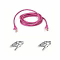 Belkin Cat5e Patch Cable - RJ-45 Male - RJ-45 Male - 5ft - Pink 1 thumbnail image