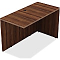 Lorell® Chateau 42"W Reverse Desk Return, Walnut