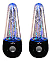 BeFree Sound LED Dancing Water Bluetooth® Multimedia Speakers, 3"H x 6"W x 8-1/2", Black, 995102278M