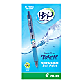 Pilot® Bottle To Pen B2P Retractable Ballpoint Pens, Fine Point, 0.7 mm, Blue Ink, Pack Of 12 Pens
