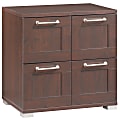 Christopher Lowell Town Collection File/Storage Cabinet, 29 3/4"H x 30 1/8"W x 19 1/2"D, Dark Alder 1 thumbnail image
