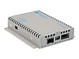 iConverter 10 Gigabit Ethernet Fiber Media Converter SFP+ to XFP 10Gbps Wide Temp - 1 x SFP+; 1 x XFP (Protocol-Transparent); Wall-Mount Standalone; DC Powered; Lifetime Warranty