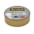 Scotch® Expressions Washi Tape, 5/8" x 393", Gold 1 thumbnail image