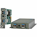 Omnitron Systems iConverter 8699-0-W Transceiver - 1000Base-X - 2 x Expansion Slots - 2 x SFP Slots - Internal 1 thumbnail image