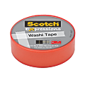 Scotch® Expressions Washi Tape, 5/8" x 393", Pastel Pink