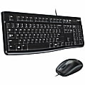 Logitech® Wired Mouse and Keyboard for Desktop, Black, MK120 1 thumbnail image
