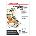 Office Depot® Professional Photo Paper, Gloss, 4" x 6", 10.5 Mil, Pack Of 100 Sheets 1 thumbnail image