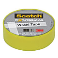 Scotch® Expressions Washi Tape, 5/8" x 393", Pastel Green