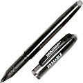 SKILCRAFT® Erasable Gel Stick Pens, 0.5 mm, Translucent Barrel, Black Ink, 12 Pens Per Pack, Case Of 12 Packs 1 thumbnail image