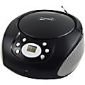 Supersonic Portable MP3/CD Player with Aux Input & AM/FM Radio - 1 x Disc - 2 W Integrated - Black LCD - CD-DA, MP3 - 1600 kHz, 108 MHz - USB - Auxiliary Input 1 thumbnail image