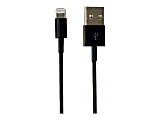 VisionTek Lightning to USB 1 Meter Cable Black (M/M) - 3.3 Ft USB lightning cable for iPhone, iPad Air, iPad Mini, iPod - Data and Power