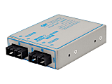 Omnitron FlexPoint 1000FF - Media converter - GigE - 1000Base-X - SC single-mode / SC multi-mode - up to 21.1 miles - 850 nm / 1310 nm