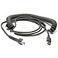 Zebra Cable - USB: Series A Connector, 15ft. (4.6m) Coiled - 15 ft USB Data Transfer Cable - First End: 1x  - CBAU09C15ZAR 1 thumbnail image