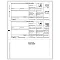 ComplyRight™ 1099-INT Tax Forms, Pressure Seal, Copy B, Z-Fold Simplex, Laser, 11", Pack Of 500 Forms