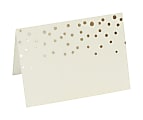 Gartner™ Studios Place Cards, Gold Foil Dots, Pack Of 50